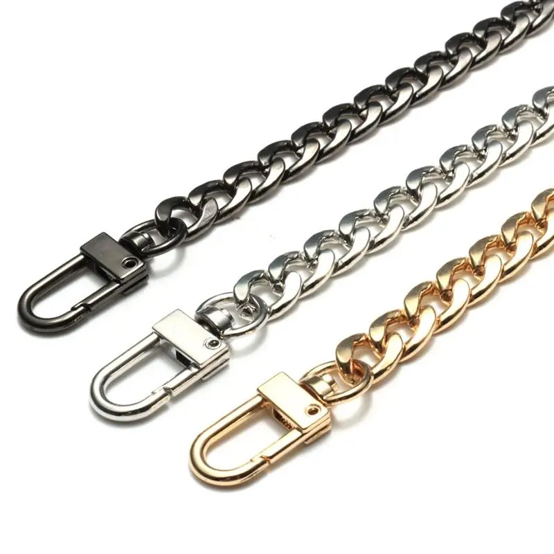 Cinturón dorado de aleación de Metal para mujer, accesorio de bolso, correa de cadena