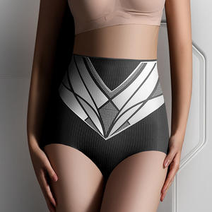 2025 glace soie sans couture culotte <span class=keywords><strong>taille</strong></span> <span class=keywords><strong>haute</strong></span> femmes culottes fort corps façonnage pantalon hanche ascenseur slips Shaper culottes cyclistes - Product Image 1