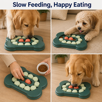 Gamelle interactive écologique pour chien, jouet d'intelligence à 11 compartiments, distributeur de nourriture lente, enrichissement olfactif, gamelle antidérapante en PP pour animaux de compagnie