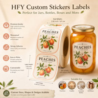 Étiquette adhésive personnalisée avec logo, papier brillant imprimé UV pour fruits en conserve, cosmétiques, vin, emballage alimentaire, autocollant en rouleau