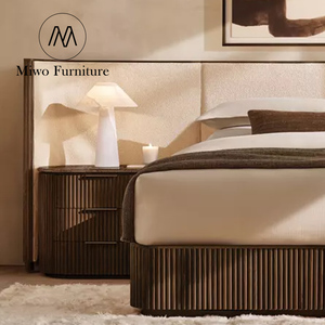 Home Modern Vintage 3 Chest <strong>of</strong> Drawers <strong>Bedside</strong> <strong>Table</strong> Natural Oak Wooden Marble Top Nightstand <strong>Set</strong> <strong>2</strong> Hotel Living Room Side <strong>Table</strong> - Product Image 2