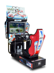 Home Villa Entertainment Center Outrun Car Driving Red Cushion Seat 32 Inch HD Screen Video <b>Arcade</b> Racing Game Machine - Product Image 5