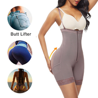 Pantalon de mise en forme en caoutchouc taille plus, body shaper, releveur de fesses, sous-vêtements, releveur de fesses, shapers pour le ventre pour femmes