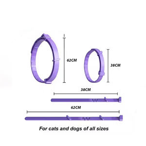 고양이 개를 위한 도매 핫 세일 조정 가능한 애완 동물 페로몬 진정 고리 단색 OEM 상표 불안 감소 고리 - Product Image 5