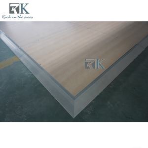 ฟลอร์เต้นรำลายไม้แบบพกพาพร้อมขอบอลูมิเนียมแผงฟลอร์เต้นรำ - Product Image 4