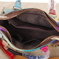 Sac à main en cuir de vachette pleine fleur pour femme, style moto classique avec rivets, sac bandoulière décontracté