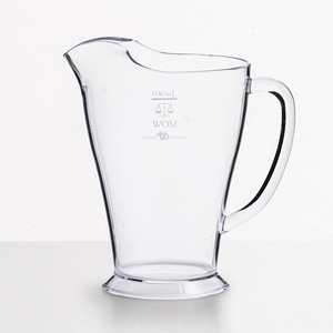 <span class=keywords><strong>1000ml</strong></span> BPA miễn phí dễ dàng làm sạch nhựa rõ ràng bia Jug biểu tượng tùy chỉnh bình cho thanh nước bình pha lê bia Jug với Side xử lý - Product Image 5