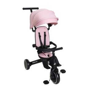 Triciclo para niños de alta calidad OEM 8 en 1, triciclo para bebés de diseño fácil de plegar con un botón con asiento de rotación 360, coche para niños de 3 ruedas - Product Image 3