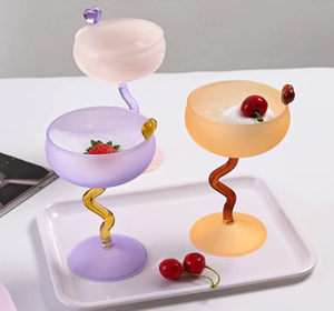 Love candy bean di vetro tazza tazza di dessert tazza di gelato regalo carino nella decorazione del piatto snack di frutta - Product Image 4