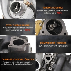 K03อัปเกรดเทอร์โบสำหรับ Audi A4 A6สำหรับ <span class=keywords><strong>VW</strong></span> Passat 1.8T K04-015เทอร์โบชาร์จเจอร์53039880005 - Product Image 4