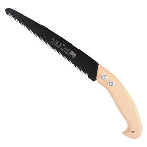 Sierra de mano Jiubaozhen 270 con mango de madera, hoja de acero endurecido, herramienta de corte para jardín, huerto y árboles frutales - Product Image 3