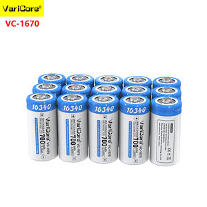 סוללה 16340 פריקה גבוהה 3.7v <span class=keywords><strong>700mah</strong></span> סוללת ליונים גליליים 2.1a דליות VC-1670 - Product Image 1