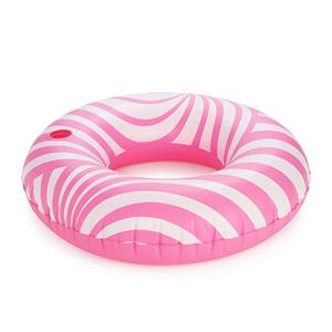 ห่วงยางว่ายน้ำลายวนสีฟ้าขาว, ห่วงยางลายทางสำหรับผู้ใหญ่, ห่วงยางสำหรับปาร์ตี้ริมสระน้ำทะเลสาบในฤดูร้อน - Product Image 6