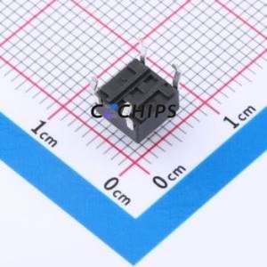TP10811660 Tactile Switch Through hole Component (THT),6x6mm Switch Single Pole Single Throw Round Button 1.6N Through Hole - Product Image 2
