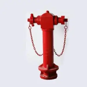 2 Ways Fire Hydrant With Valves Bs336 Pillar Type Fire Hydrants