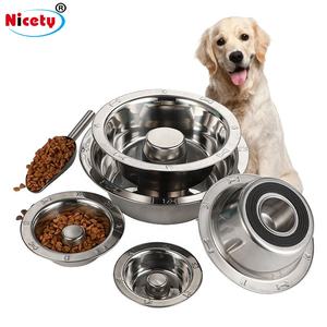 Mangkuk Makanan Anjing Makanan Lambat Mangkuk Hewan Peliharaan <span class=keywords><strong>Stainless</strong></span> <span class=keywords><strong>Steel</strong></span> Mencegah Tersedak dan Berhenti Menyerap Mangkuk Makan <span class=keywords><strong>Stainless</strong></span> Ramah Lingkungan - Product Image 2