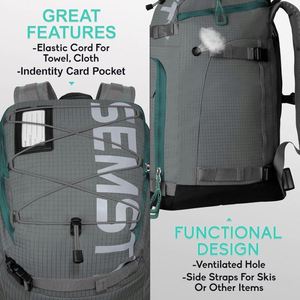 Muestra Gratis, Novedad, Superventas, Bolsa Impermeable para Botas de Esquí, Casco y Artículos Esenciales de Montaña, Mochila de Viaje para Snowboarder - Product Image 6