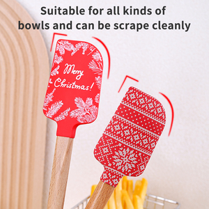 Vente directe d'usine, <span class=keywords><strong>spatule</strong></span> <span class=keywords><strong>de</strong></span> <span class=keywords><strong>cuisine</strong></span> en caoutchouc <span class=keywords><strong>de</strong></span> qualité alimentaire à motif personnalisé, <span class=keywords><strong>spatule</strong></span> en silicone pour pâtisserie - Product Image 3