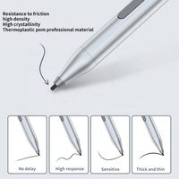 Stylet tactile pour tablette Surface Pro en plastique et métal, 4096 niveaux de pression, avec laser rouge et lumière LED pour Microsoft Surface Pro 3/4/5/6