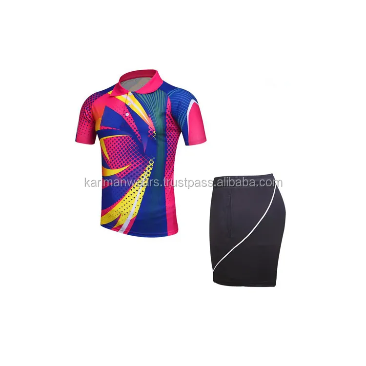 Hervorragende Qualität Tischtennis Kleidung Quick Dry Herren Badminton Shirt und Shorts atmungsaktive Tischtennis Uniform