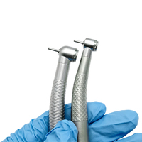 Pièce à main dentaire haute vitesse à bouton-poussoir, fixation rapide, 4 trous, acier inoxydable, couvercle arrière durable, fournitures pour cliniques dentaires