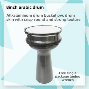 Tambour ethnique arabe <span class=keywords><strong>de</strong></span> 8 pouces Instrument <span class=keywords><strong>de</strong></span> <span class=keywords><strong>musique</strong></span> du batteur <span class=keywords><strong>de</strong></span> basson <span class=keywords><strong>turc</strong></span> du Moyen-Orient - Product Image 6