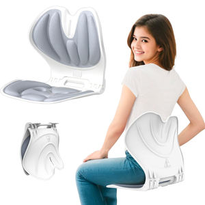 Chaise de bureau et de siège de <span class=keywords><strong>voiture</strong></span> ergonomique avec soutien lombaire pliable <span class=keywords><strong>Coussin</strong></span> en mousse respirante pour le soulagement des maux de dos Couleur personnalisable - Product Image 1