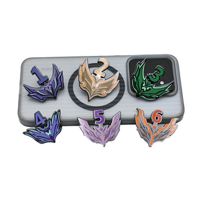Fabricación de pines de solapa de esmalte duro de alta calidad con letras y números coloridos, insignias para equipos de juego - Product Image 2