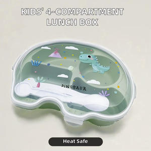 Çocuklar İçin Beslenme Kutusu, Bento PP Plastik Beslenme Kutuları Seti, Okul İçin Sandviç Yiyecek Kabı - Product Image 1