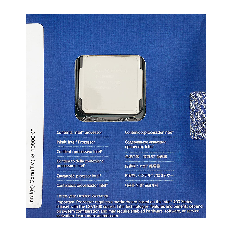 New Intel Core i9-10900KF Processor, 10 Cores up to 5.3 GHz, 125W