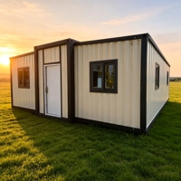Maison conteneur modulaire préfabriquée Shinestone à double aile extensible, gain de place, unité de logement personnalisable