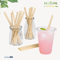 Pailles à boire en bambou de qualité supérieure en gros, réutilisables, 8*200mm, pailles en bambou vertes pour boissons, smoothies, cocktails, jus