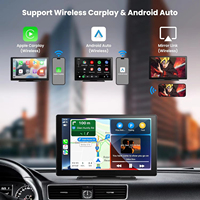 Autoradio sans fil 9 pouces avec CarPlay et Android Auto, navigation GPS, caméra de recul, écran tactile portable, caméra embarquée