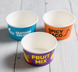 Personalisierter großer Mikrowellen-Ramen-Rundbehälter aus Kraftpapier für Nudelsuppe und Salat - Product Image 2