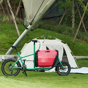 Bicicleta de carga de 9 velocidades con horquilla de aluminio con cambio de marchas interno y <span class=keywords><strong>desviador</strong></span> giratorio de cesta delantera - Product Image 2