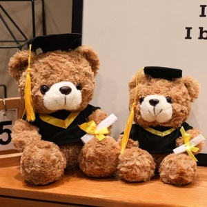 Oso de Peluche al por Mayor con Gorro de <span class=keywords><strong>Doctor</strong></span>, Juguete de Peluche para Aliviar el Estrés, Calmante, de Tela Súper Suave, Juguetes de Escritorio - Product Image 3