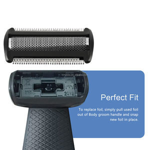 Nueva Cabezal de Repuesto BG2000 para Afeitadora Corporal <span class=keywords><strong>Philips</strong></span> Norelco Bodygroom BG7030, BG7040, BG2029, BG2030, BG2040, 2 Piezas - Product Image 5