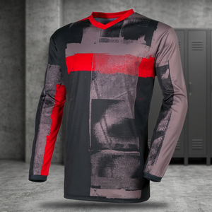 เสื้อเจอร์ซีย์มอเตอร์ครอสแบบดิจิตอลพิมพ์ลาย ระบายอากาศได้ดี แขนยาว สำหรับผู้ชาย ขี่จักรยาน BMX แข่งรถมอเตอร์ไซค์  แบบยูนิเซ็กซ์ สั่งทำได้ ผลิตจากโพลีเอสเตอร์ 100% - Product Image 3
