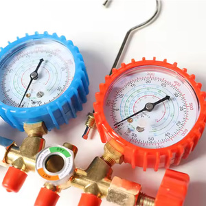 Factory R134A Aluminum Valve Manifold Gauge <strong>HVAC</strong> Brass Air Conditioning Pressure A/C System Refrigeration <strong>Tools</strong> - Product Image 3
