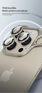 Nueva Funda de Lujo para Teléfono de Aleación de Aluminio sin Bordes, Parachoques Metálico Antigolpes con Protector de Lente para iPhone 17 16 15 14 13 12 - Product Image 4