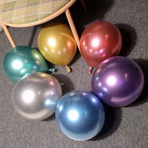 Sortie d'usine 10 pouces 100% Latex enfants jouet ballons métal couleur pur Latex ballons pour la décoration de fête - Product Image 5