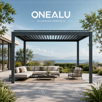 Pergola motorisée rétractable en aluminium sur mesure, abri de jardin extérieur, toit à lames orientables imperméable, abri de terrasse