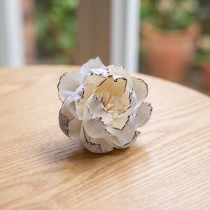Flores Decorativas Blancas Hechas a Mano con Madera Sola de 8 cm, Ecológicas, para Bodas, Decoración de Interiores del Hogar, 100 Piezas MOQ TH;24 - Product Image 2