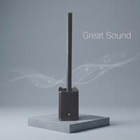 Système de haut-parleurs colonne actifs professionnels LEON AUDIO PRX-ONE, caisson de basses néodyme 12 pouces, haut-parleur NEO 2,75'', alimentation secteur, portable