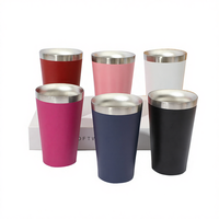 Vaso Térmico Portátil de Acero Inoxidable 304 al por Mayor, Cubo de Hielo de Plástico con Pulverizador, Taza de Café para Oficina