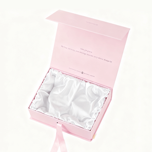 Caja Rígida de Lujo con Cierre Magnético y Papel Artístico Repujado al por Mayor, con Cinta y Esponja para Pelucas, Pestañas y Tarjetas - Product Image 1