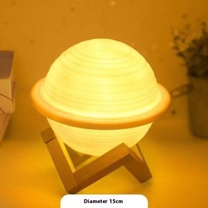 Oem/ODM handmade DIY ánh sáng ban đêm sáng tạo tráng men Saturn <span class=keywords><strong>Moon</strong></span> cho phòng ngủ trang trí nội thất sinh viên kỳ nghỉ tốt nghiệp Quà Tặng pin - Product Image 3