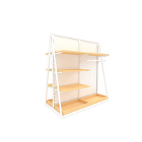 Porte-vêtements autoportant trapézoïdal multi-niveaux réglable avec éclairage LED, écologique, recyclable, robuste, thermolaqué, facile à nettoyer