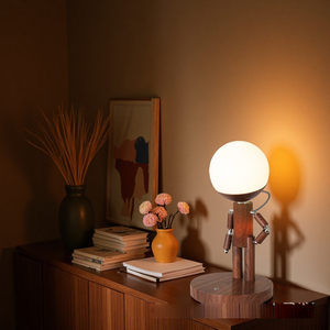 Creative Moon Penalties Lámpara de escritorio LED de metal moderno Control táctil Luz de cuidado de ojos para dormitorio Bedhead Decoración de sala de estar - Product Image 4