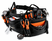 Ceinture à outils grande capacité avec sangle de taille réglable et panneau multi-poches pour techniciens, pour la vente en gros